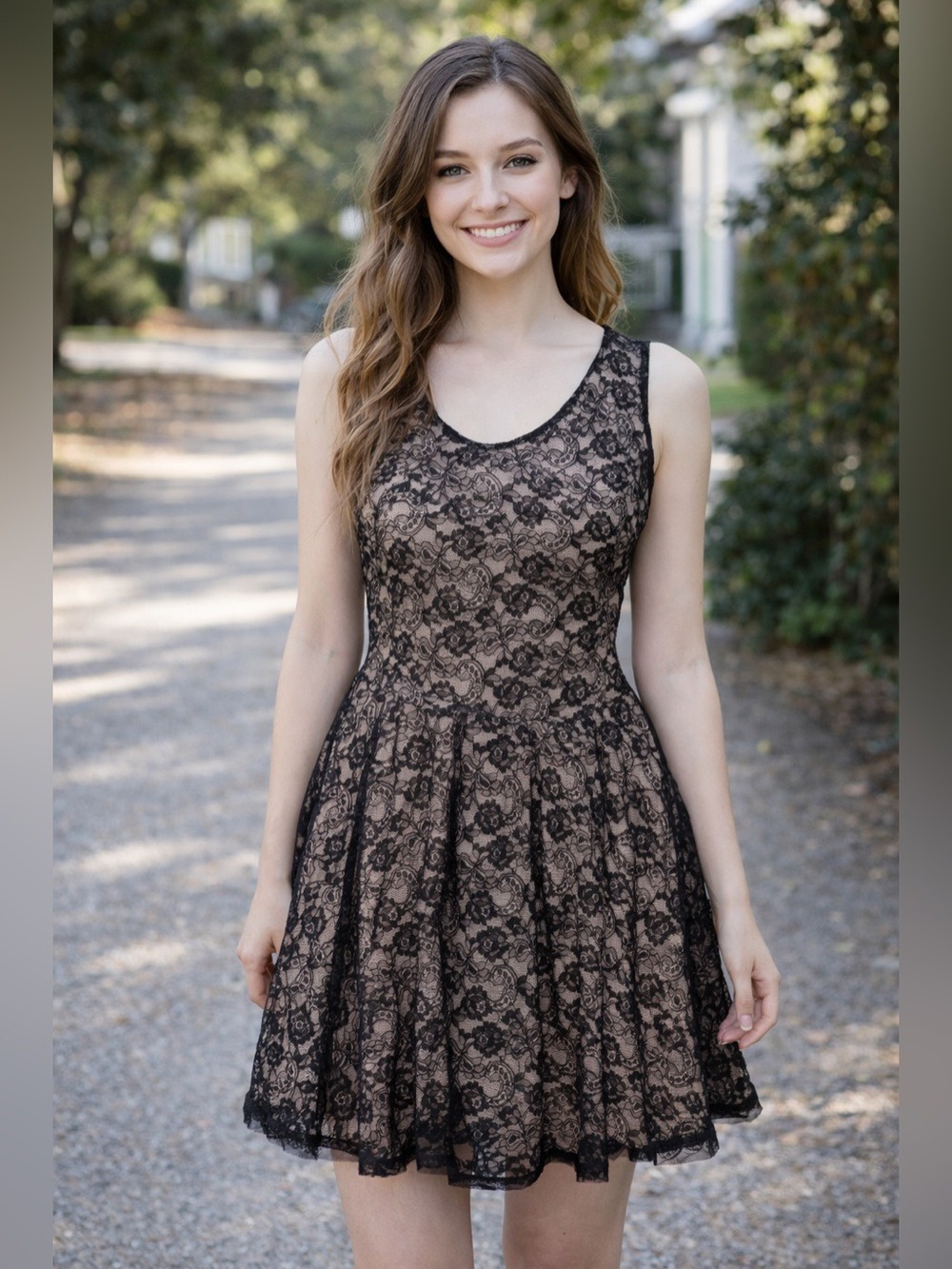 Vintage Elegant 1950’s Black Lace Dress semi Formal Black Wedding evening